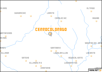 map of Cerro Colorado