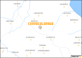 map of Cerro Colorado
