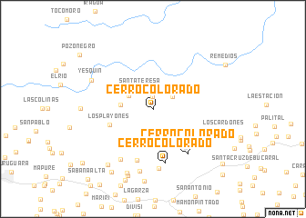 map of Cerro Colorado