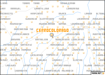 map of Cerro Colorado