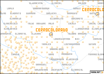 map of Cerro Colorado