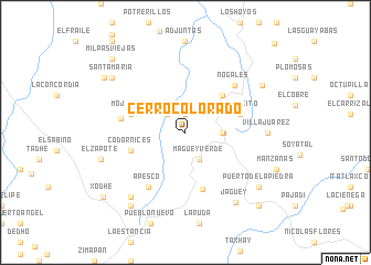 map of Cerro Colorado