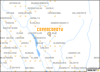 map of Cerro Corotú