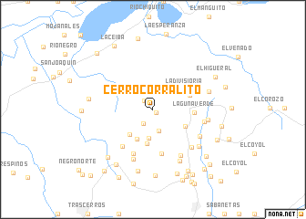 map of Cerro Corralito