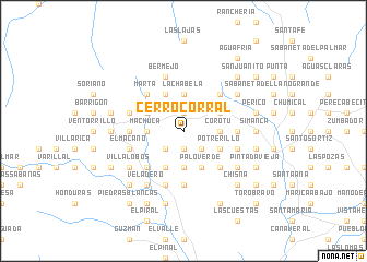 map of Cerro Corral