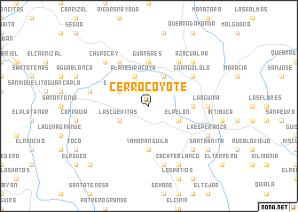 map of Cerro Coyote
