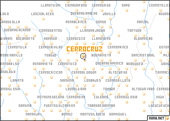map of Cerro Cruz
