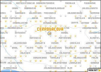 map of Cerro da Cova