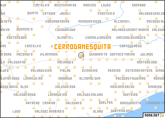 map of Cerro da Mesquita