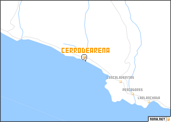 map of Cerro de Arena