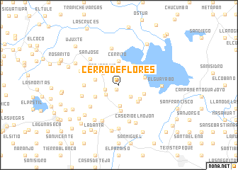 map of Cerro de Flores