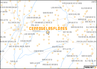 map of Cerro de Las Flores