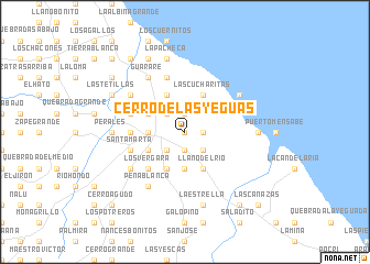 map of Cerro de las Yeguas