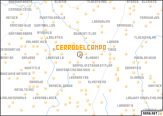 map of Cerro del Campo