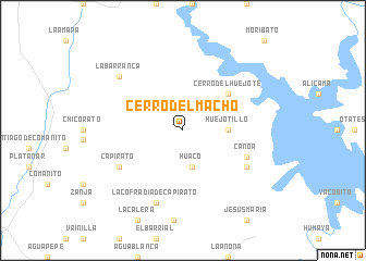 map of Cerro del Macho