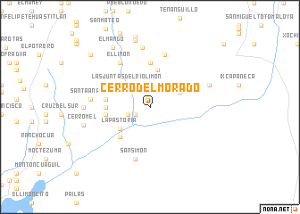 map of Cerro del Morado