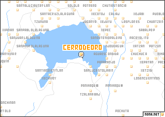 map of Cerro de Oro