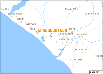 map of Cerro de Ortega
