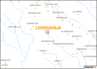 map of Cerro de Paja
