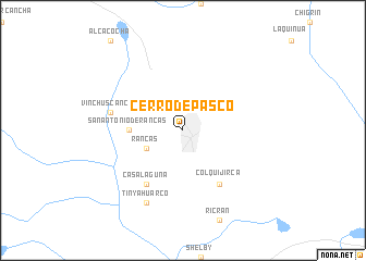 map of Cerro de Pasco