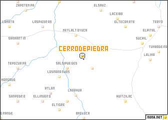 map of Cerro de Piedra