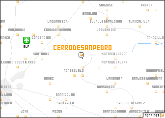 map of Cerro de San Pedro