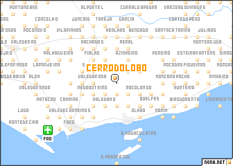 map of Cerro do Lobo