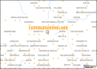 map of Cerro dos Vermelhos