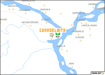map of Cerro el Bita