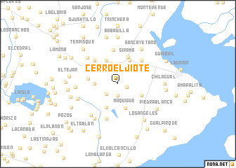 map of Cerro El Jiote
