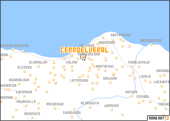 map of Cerro El Veral