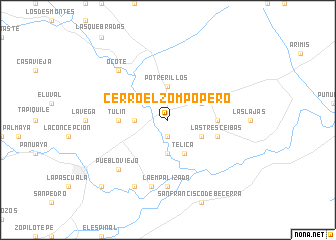 map of Cerro El Zompopero