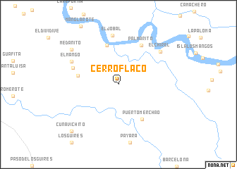 map of Cerro Flaco