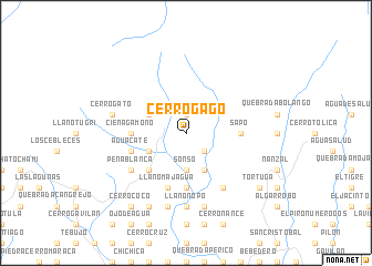 map of Cerro Gago