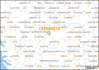 map of Cerro Gato