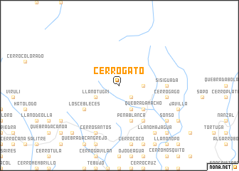 map of Cerro Gato