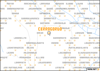 map of Cerro Gordo