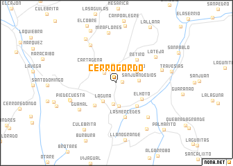 map of Cerro Gordo