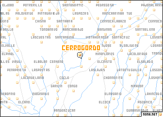 map of Cerro Gordo