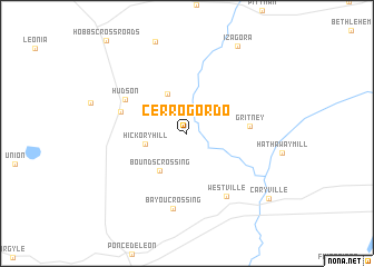 map of Cerrogordo