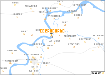 map of Cerro Gordo