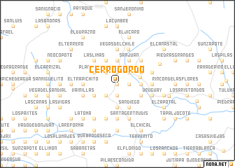 map of Cerro Gordo