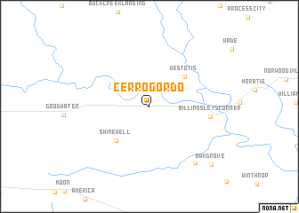 map of Cerrogordo