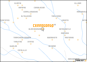 map of Cerro Gordo