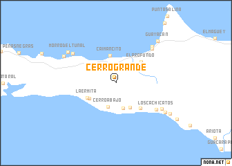 map of Cerro Grande