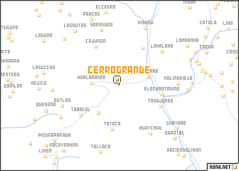 map of Cerro Grande