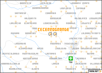 map of Cerro Grande