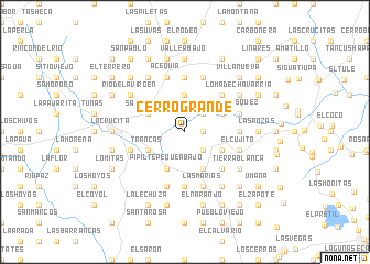 map of Cerro Grande