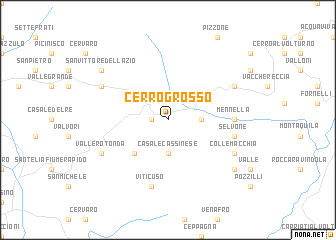 map of Cerro Grosso