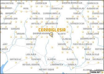 map of Cerro Iglesia